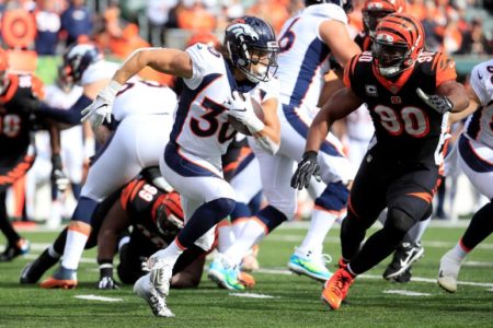 Lindsay leads Denver to 3rd straight win, 24-10 over Bengals