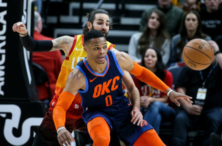 George has 43 and 14 as Thunder hold off Jazz, 107-106