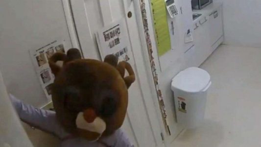 Woman in a Rudolph the Red-Nosed Reindeer costume caught red-handed robbing a store in Colorado