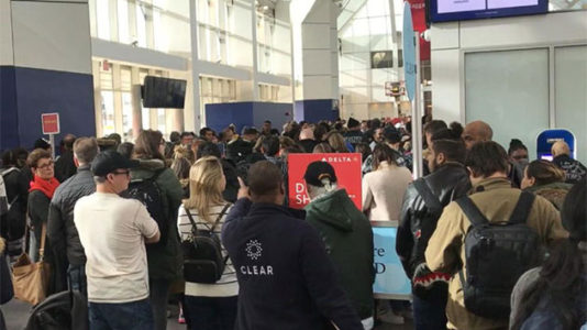 Massive lines at New York City airport amid worries about government shutdown, TSA callouts