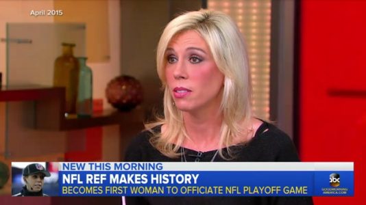 Sarah Thomas becomes first woman to officiate NFL playoff game