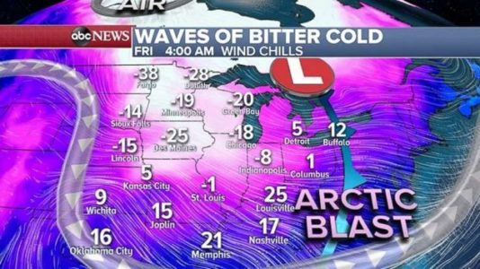 Dangerous cold hitting Midwest expected to get worse next week