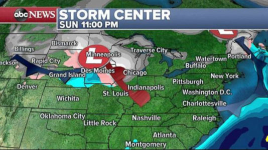 Dangerous cold set to follow clipper system moving through Midwest