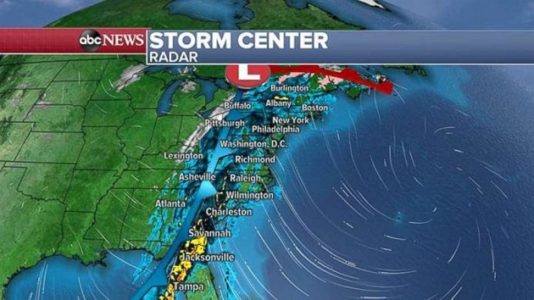Flooding rain soaking East Coast, brutal cold on the way for Midwest