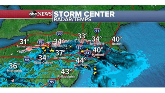 Rain expected to bring washout, slick roads for Northeast