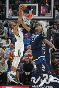 Mitchell scores 24, Jazz outlast Timberwolves 106-102