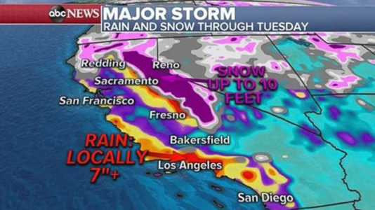 Major storm could bring flash flooding, mudslides to Southern California