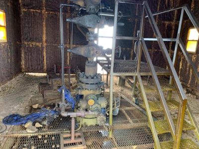 1 injured in fire at Wyoming wellhead building