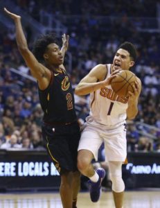 Suns’ Booker leaves game against Jazz due to ankle injury