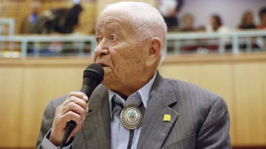 The Latest: Politicians pay tribute to Navajo code talker