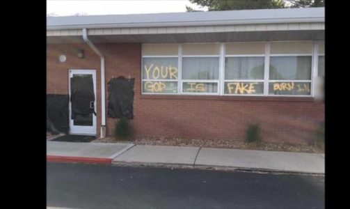 Latter-day Saint church building in Provo vandalized
