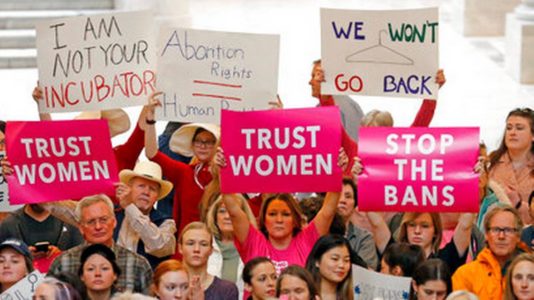 Hundreds protest abortion bans at Utah Capitol building
