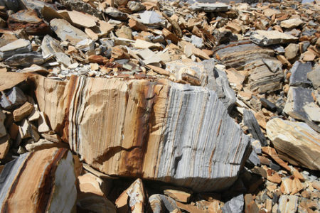 Scott Sommerdorf   |  The Salt Lake Tribune
Some of the tailings from oil shale on Enefit American Oil's White River mine on BLM land in eastern Uintah county, Wednesday, August 7, 2013.