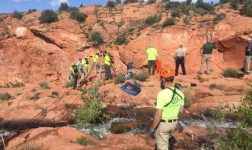 Utah man’s body recovered after jump from top of waterfalls