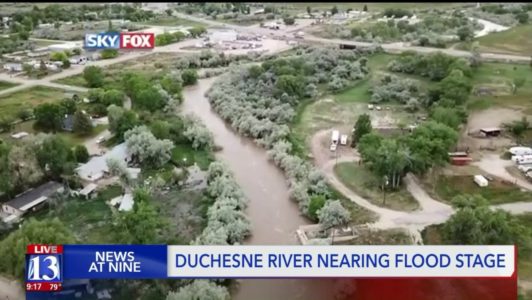 Flood warning for Utah’s Duchesne River into next week