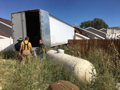 Overheated brakes cause semi-truck crash into Utah condos