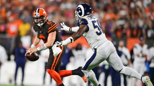 Goff throws 2 TDs passes, Rams hold off Browns 20-13