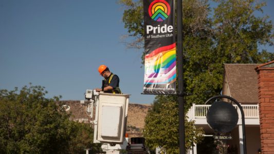 Utah city’s gay pride banners spark debate over public signs