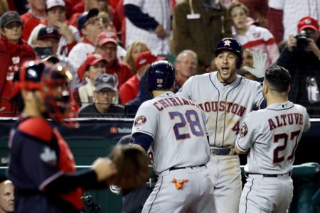 The Latest: Astros cut their deficit to 2-1