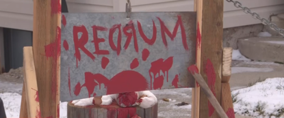 Halloween display with guillotine riles some in Utah city