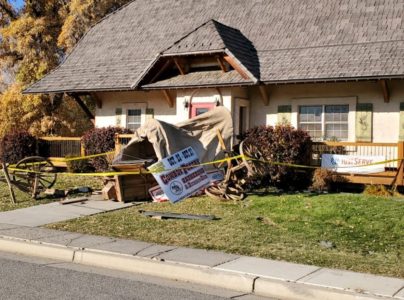 Car Crashes Into Visitors Center