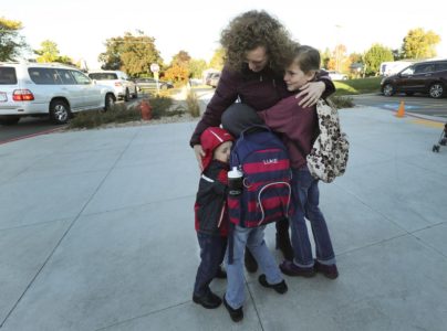 Unable to drive, mother cherishes daily walks with children