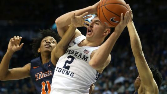 Barcello, Haws lead BYU over Cal St.-Fullerton 76-58