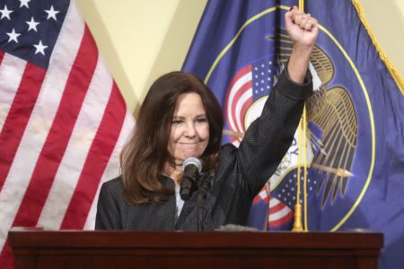 Karen Pence stops in Utah to file Trump 2020 papers