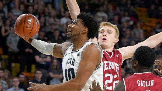 No. 17 Utah State routs Denver 97-56