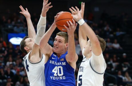 Childs, Barcello help BYU beat Utah State at Beehive Classic