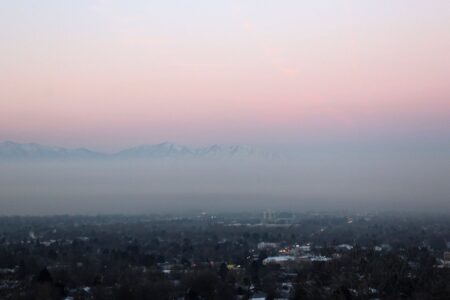 Fog trapped under inversion in Utah causes flight diversions