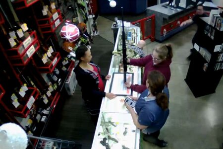 Pawn shop manager catches baby falling off store’s counter