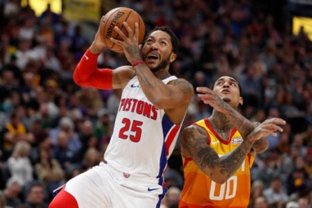 Mitchell scores 23 as surging Jazz beat Pistons 104-81