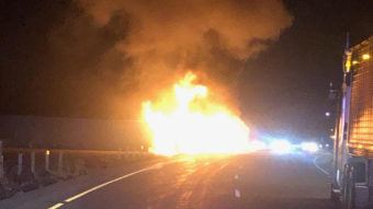 Driver of big rig killed in fiery crash in northern Utah