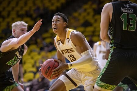 White scores 19 to lift Utah Valley over Wyoming 69-67