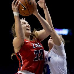No. 17 Gonzaga women defeat BYU 55-43 for 11th straight win