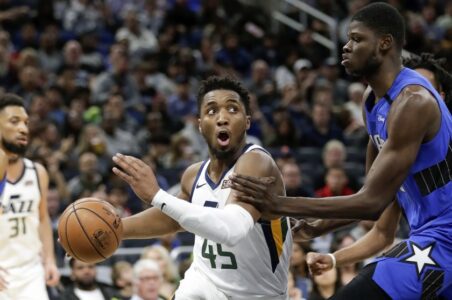 Mitchell scores 32 points to lead Jazz over Magic 109-96