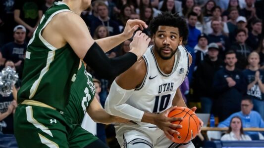 Merrill scores 28 to carry Utah St. over Colorado St. 77-61