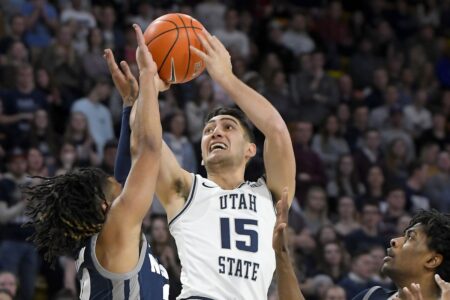 Queta, Utah State too much for Nevada, Aggies win 80-70