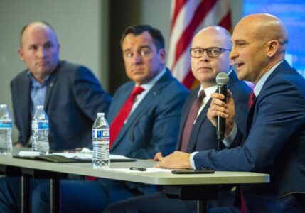 GOP governor candidates clash over protest response