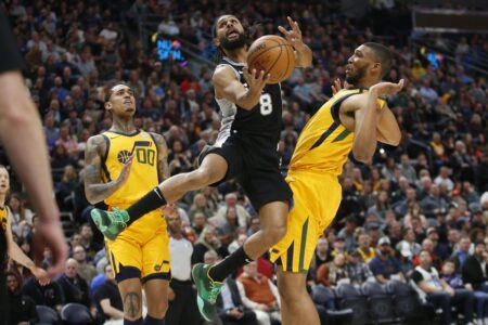 Murray leads balanced attack as Spurs top Jazz 113-104