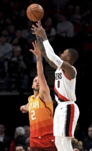 Lillard scores 51 as Trail Blazers beat Jazz 124-107