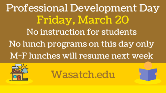Wasatch County School District Announces Professional Developmental Day Friday