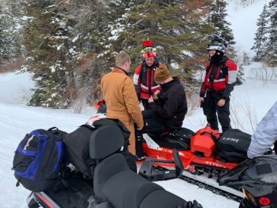 Wasatch County Search & Rescue Reports Rescue of Injured Snowmobiler