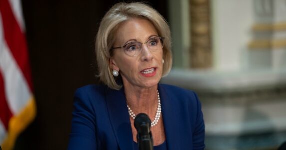 DeVos not enforcing pause on wage garnishments, lawsuit says