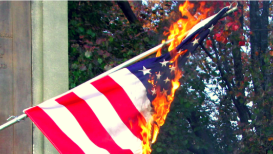 2 Men Arrested For Burning Flags In Ogden