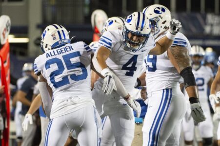 BYU rolls past Navy 55-3 in season-opener with no fans