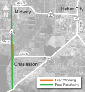 Heber Valley Road Construction Road Begins Saturday
