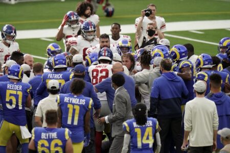 Family feud: Giants’ Tate, Rams’ Ramsey in postgame fracas