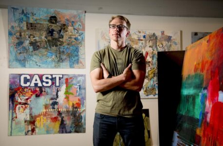 BYU student showcases work with ‘abstract art experience’